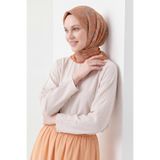 Silk Home Soft Eşarp Geometrik Koyu Turuncu