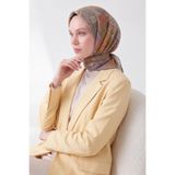 Silk Home Soft Eşarp Geometrik Koyu Yeşil