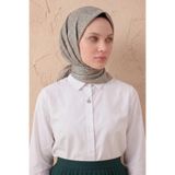 Silk Home Soft Eşarp Lina Flora Koyu Ekru 90x90