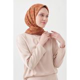 Silk Home Soft Eşarp Minimal Motif Hardal