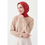 Silk Home Soft Eşarp Minimal Motif Kırmızı