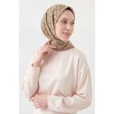 Silk Home Soft Eşarp Minimal Motif Krem