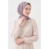 Silk Home Soft Eşarp Minimal Motif Mor