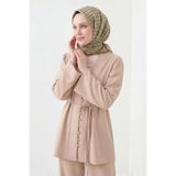 Silk Home Soft Eşarp Retro Geometrik Su Yeşili