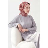 Silk Home Soft Eşarp Soyut Bordo