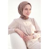 Silk Home Soft Eşarp Soyut Çikolata Kahve