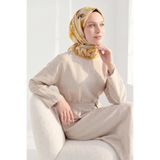 Silk Home Soft Eşarp Suluboya Hardal 90x90