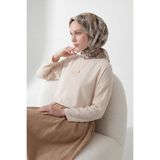 Silk Home Soft Eşarp Suluboya Koyu Vizon 90x90