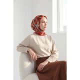 Silk Home Soft Eşarp Suluboya Parlak Kırmızı 90x90