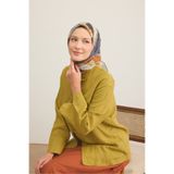 Silk Home Soft Eşarp Urban Patch Tarçın