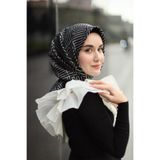 Silk Home Tivil İpek Eşarp IST 11390 - 01 Siyah Karışık Desen