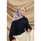 Silk Home Tivil İpek Eşarp IST 11484 - 05 Mor Çizgili Desen