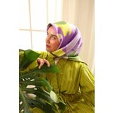 Silk Home Tivil İpek Eşarp Ist11425-40 Yeşil, Leylak, Sarı, Haki