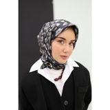 Silk Home Twill Ipek Eşarp 11451-34 - Füme - 90 x 90 cm