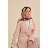 Silk Home Twill İpek Eşarp Kemer Desen Pembe 90x90