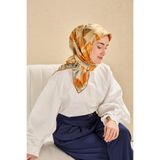 Silk Home Twill İpek Eşarp Sulu Boya Bej 90x90