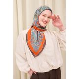 Silk Home Velora Eşarp Ethnic Parlak Turuncu 90x90