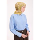 Silk Home Viskon Velora Eşarp Dört Mevsim Antik Motif Desen Asit Sarı 90X90