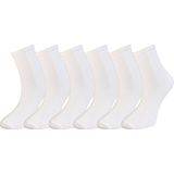 Silk Step 6'lı Paket Kadın, Beyaz Günlük Kolej - Spor -Tenis Çorabı (6 Çift Beyaz) - 00A-Beyaz - 35 - 40