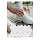 Silk Step 6'lı paket Kadın, Beyaz Günlük Kolej - Spor -Tenis Çorabı (6 çift Beyaz)