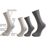 Silk Step Fit Line 4'lü Beyaz-Gri Erkek ve Bayan Spor Çorabı , Active - Fonksiyonel (2çift Beyaz - 2çift Gri) - Beyaz - Gri - 40 - 45