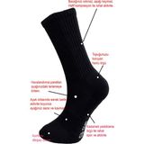 Silk Step Fit Line 4'lü Siyah Erkek ve Bayan Spor Çorabı , Active - Fonksiyonel (4çift Siyah) - 35 - 40