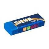 Silka 10 Adet Büyük Boy Sınav Silgisi Mavi Renkli Yüksek Performanslı Silgi