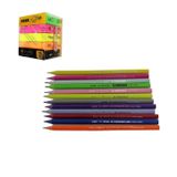 Silka 12 Adet Kurşun Kalem + 10lu Neon Renkli Silgi