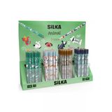 Silka 12 Li Dragon Desenli Jumbo Kurşun Kalem Karma Renkler