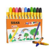 Silka 12 Renk Pastel Boya