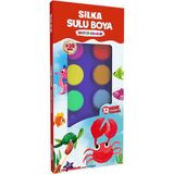 Silka 12 Renk Sulu Boya 28 mm Ölçüler ile Sanat İçin Uygun Renkli Malzeme