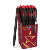Silka Basmalı Tükenmez Kalem 0,7mm Kırmızı - 6 Adet