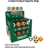 Silka Coloria Futbol Silgi 4 Adet