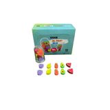 Silka Fanuslu Mini Meyveler Silgi Seti 12 'li ( 1 Paket )