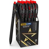 Silka Linc Starone Tükenmez Kalem 0.7 Mm Kırmızı 25 Adet