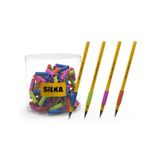 Silka Simli Spiral Kalem Tutma Aparatı 4 Renk Art.35S (72 Li Paket)