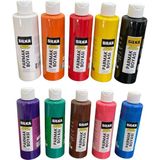 Silka Tüm Renkler Yıkanabilir Parmak Boyası 250 ml x 10'lu Set