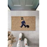 Silkcoat Home 1Bej Kapı Önü Paspası Pilot Ayıcık Desen Ps891