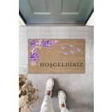 Silkcoat Home Dijital Baskı Hoşgeldiniz Dekoratif Iç Ve Dış Kapı Önü Paspası K-7299
