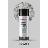 Silkcoat Marble Stone Sprey - Mermer ve Ağ Efektli İç & Dış Cephe Sprey Boyası - Siyah - 400 ml