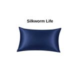 silkwormlife 100 % Ipek Yastık Kılıfı ( 50 Cm -70 Cm) FERMUARLI ,Lacivert