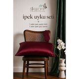 silkwormlife Silkworm Life %100 Doğal Dut İpeği İpek Uyku Seti – İpek Yastık Kılıfı (50x70 cm) + İpek Göz Bandı | Cilt ve Saç Bakımı İçin Premium Set