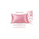 silkwormlife Silkworm Life %100 Saf Dut İpeği Yastık Kılıfı 50x70 cm Fermuarlı Cilt Ve Saç Dostu Lüks İpek - Turuncu