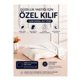 silkwormlife Silkworm Life Güzellik Yastığına Özel %100 Saf Dut İpeği Yedek Yastık Kılıfı Ergonomik 55x35 cm - Beyaz