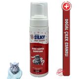 Silkypetwash - Kedilere Özel Çilek Özlü Kuru Köpük Şampuan -200ml