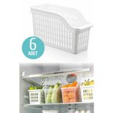 Silkyreal 6 Adet Buzdolabı Düzenleyici, Dolap Içi Düzenleyici Organizer