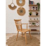 Silla Kollu Yıldız Sandalye Naturel Ahşap Sandalye