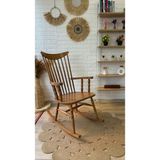Silla Teksas Sallanan Sandalye Ceviz Ahşap Baba Sandalyesi
