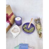 Sillage Candle Arınma Tütsülük Set Vegan Kiraz Çiçeği Sedir Kokulu Soya Mumu Palo Santo Adaçayı Lavanta Tütsü Seti