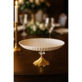 Sillage Home Porselen Sunum Tabağı 27 cm , Pasta Kek Sunumu